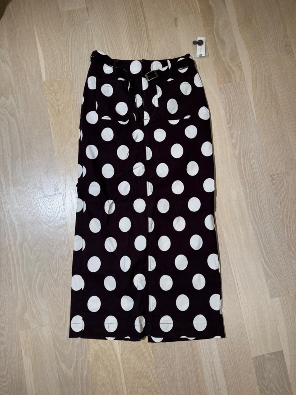 Anthropologie polka dot skirt